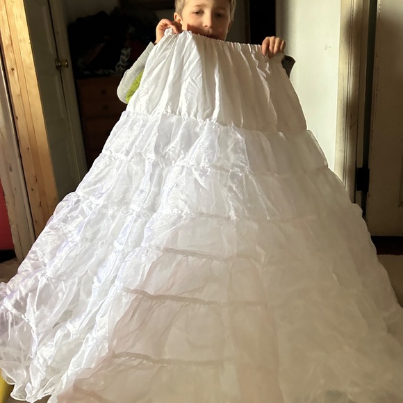 ❄️White double-layered nylon crinoline/petticoat - Picture 10 of 10